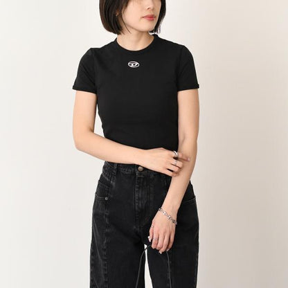 DIESEL T-UNCUTIES LONG-OD Cotton T-Shirt, Slim Fit 