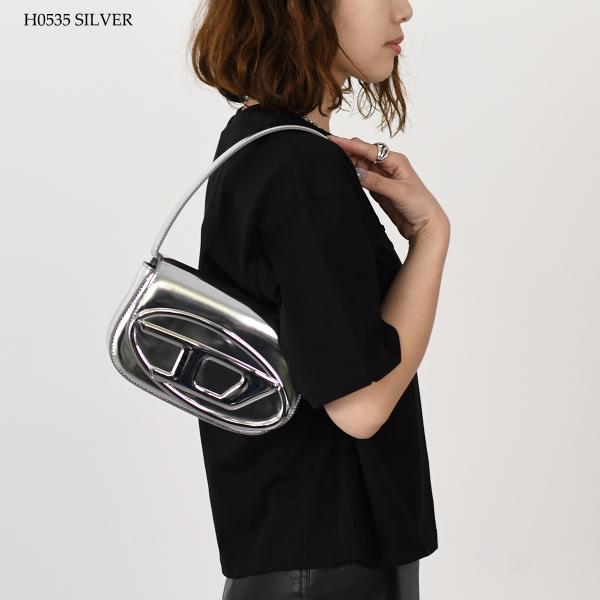 DIESEL 1DR ワンダー ミラーレザーショルダーバッグ