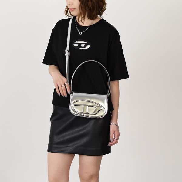 DIESEL 1DR ワンダー ミラーレザーショルダーバッグ