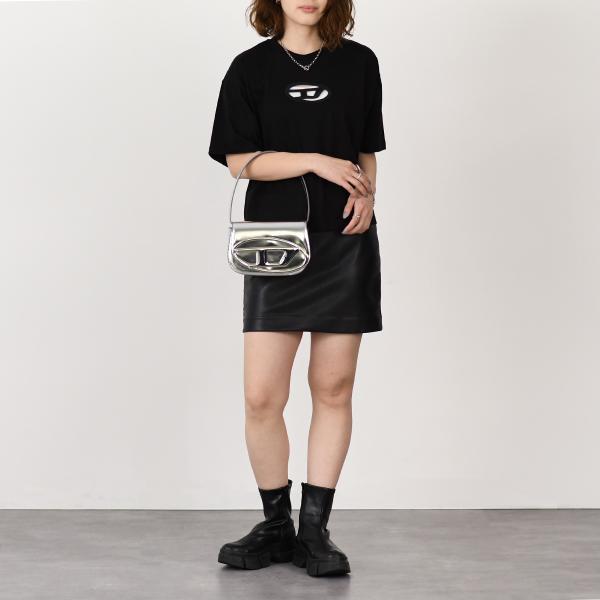 DIESEL 1DR ワンダー ミラーレザーショルダーバッグ