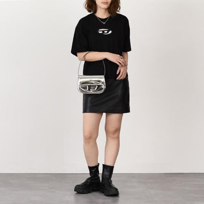 DIESEL 1DR ワンダー ミラーレザーショルダーバッグ