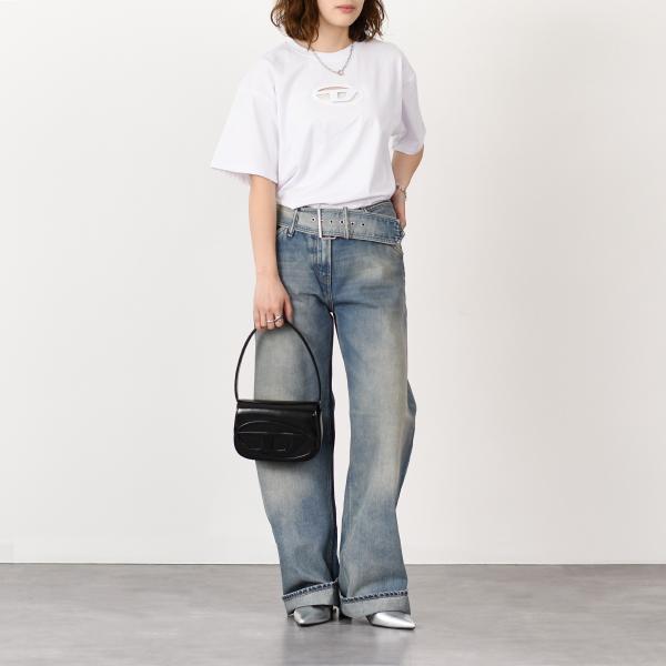 DIESEL 1DR ワンダー ミラーレザーショルダーバッグ