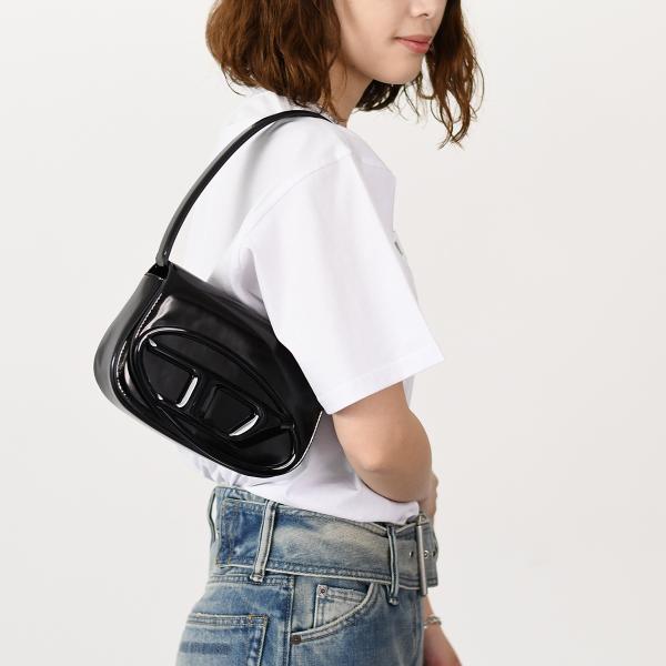 DIESEL 1DR ワンダー ミラーレザーショルダーバッグ