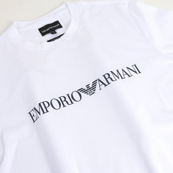 EMPORIO ARMANI 피마저지 로고 프린트 탑스 