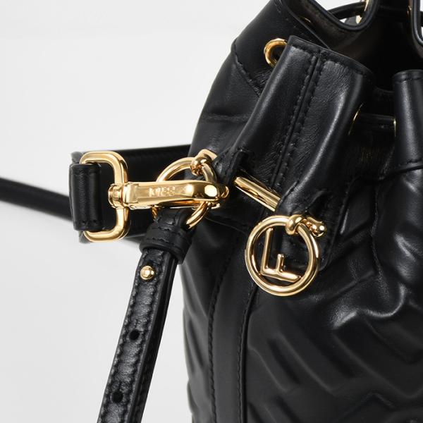 FENDI モン トレゾール レザー ミニバッグ FFモチーフ