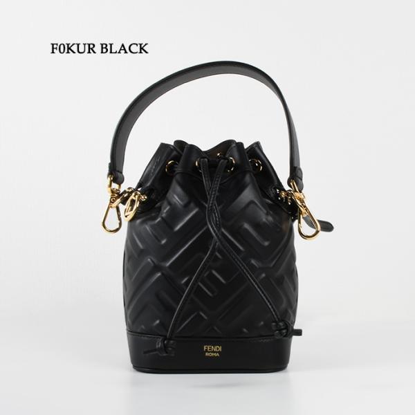FENDI モン トレゾール レザー ミニバッグ FFモチーフ