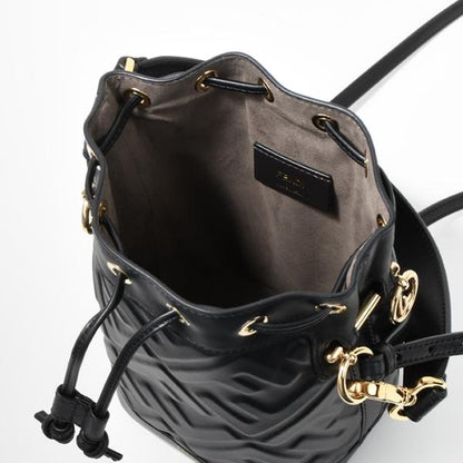 FENDI モン トレゾール レザー ミニバッグ FFモチーフ