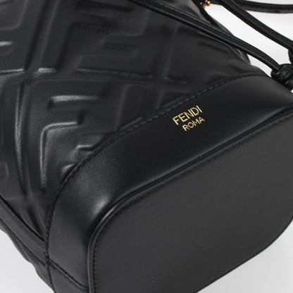 FENDI モン トレゾール レザー ミニバッグ FFモチーフ