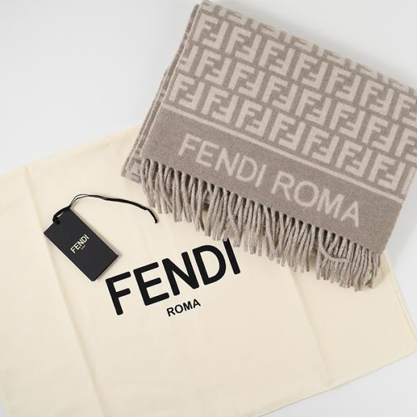 FENDI FF wool and cashmere scarf 