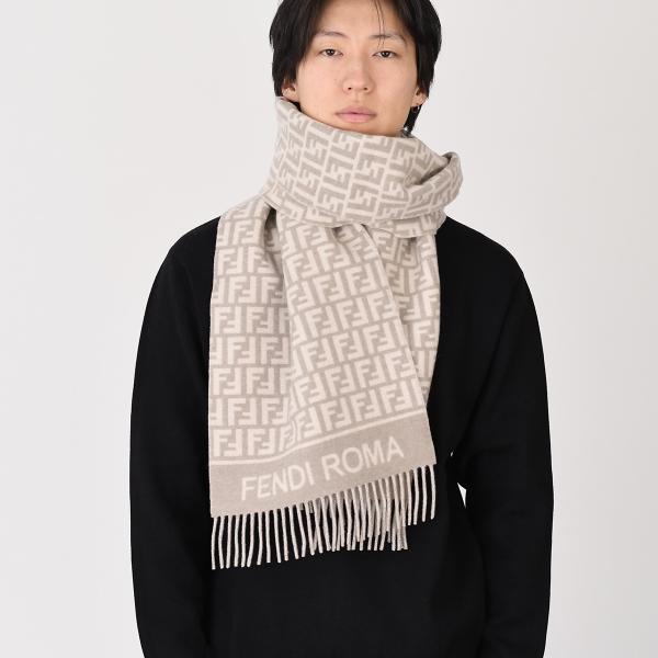 FENDI FF wool and cashmere scarf 