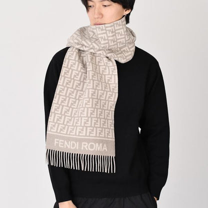 FENDI FF wool and cashmere scarf 