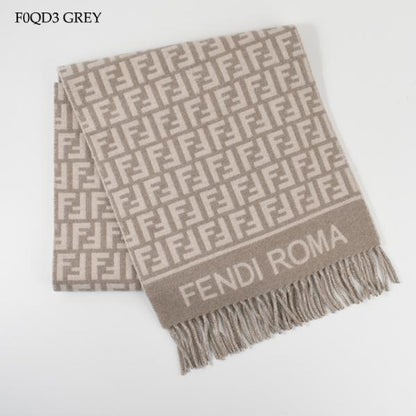 FENDI FF wool and cashmere scarf 