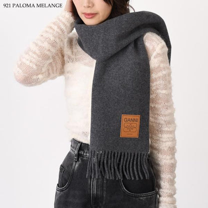 GANNI ガニー ウールスカーフ