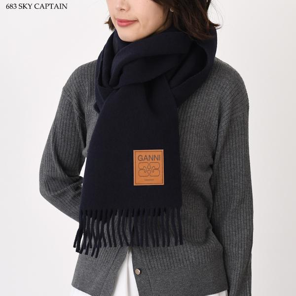 GANNI ガニー ウールスカーフ