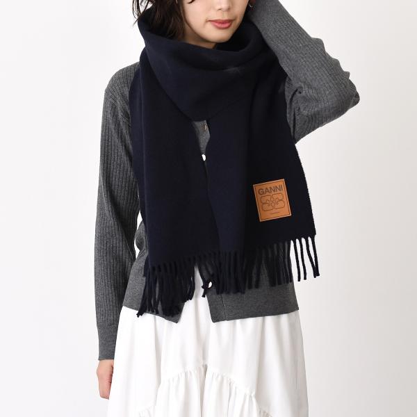 GANNI ガニー ウールスカーフ