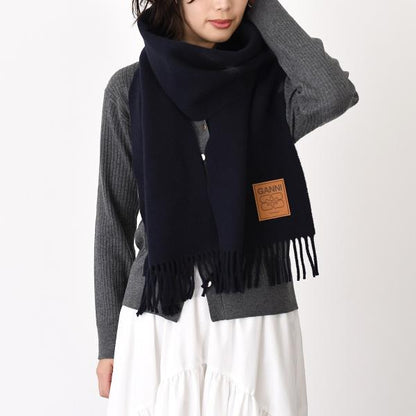 GANNI ガニー ウールスカーフ