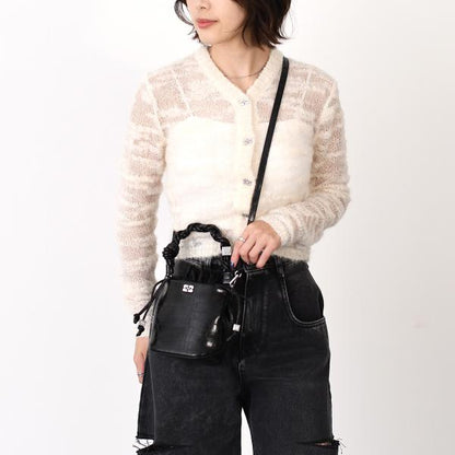 GANNI ガニー GANNI BOU BUCKET BAG CROCO
