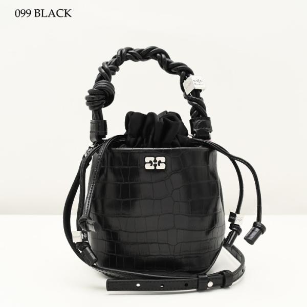 GANNI ガニー GANNI BOU BUCKET BAG CROCO
