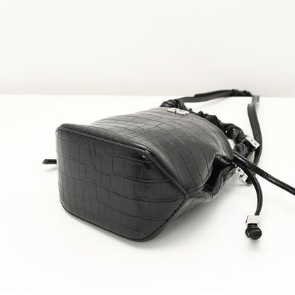 GANNI ガニー GANNI BOU BUCKET BAG CROCO