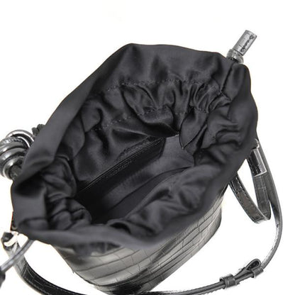 GANNI ガニー GANNI BOU BUCKET BAG CROCO