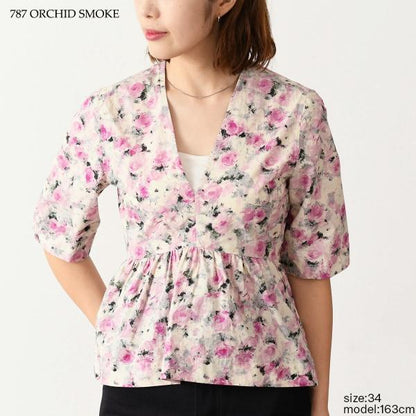GANNI floral blouse 