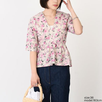 GANNI floral blouse 