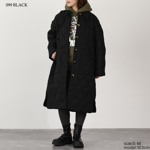 GANNI QUILT RAGLAN MIDI COAT