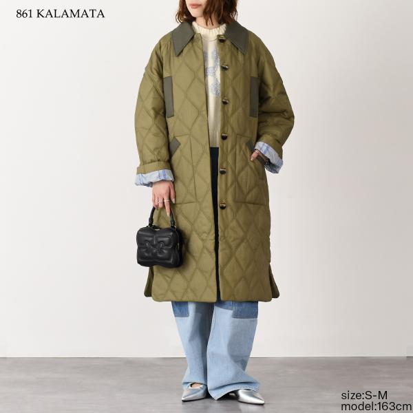 GANNI QUILT RAGLAN MIDI COAT