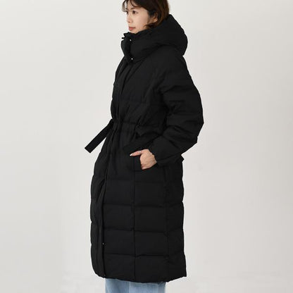 GANNI TECH SEERSUCKER PUFFER DOWN COAT