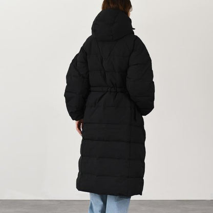 GANNI TECH SEERSUCKER PUFFER DOWN COAT