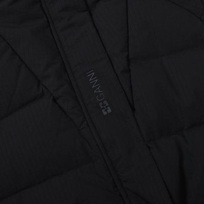 GANNI TECH SEERSUCKER PUFFER DOWN COAT
