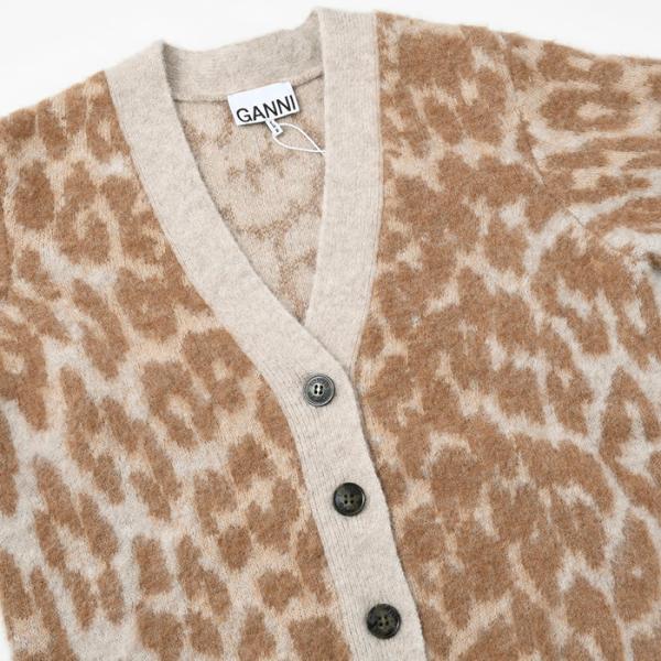 GANNI LEOPARD Cardigan