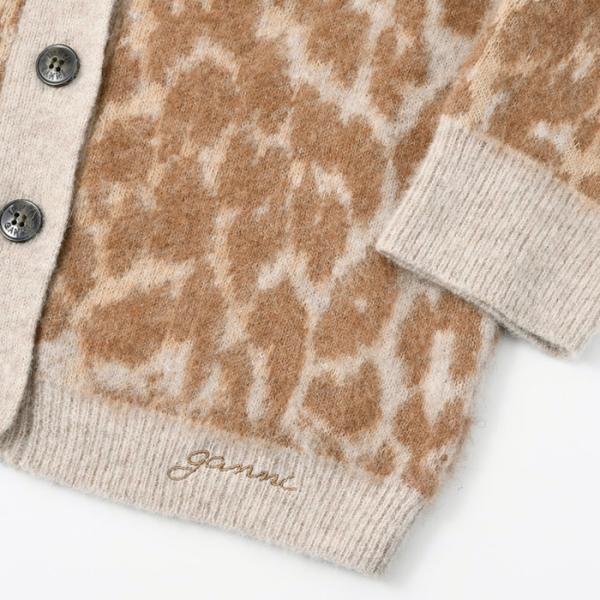 GANNI LEOPARD Cardigan