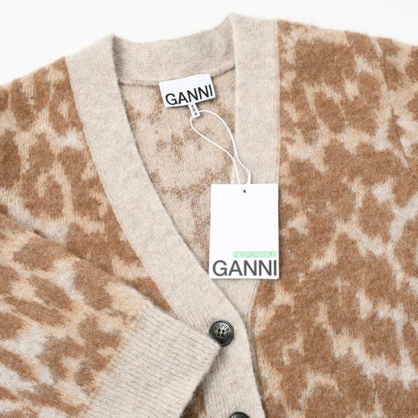 GANNI LEOPARD Cardigan
