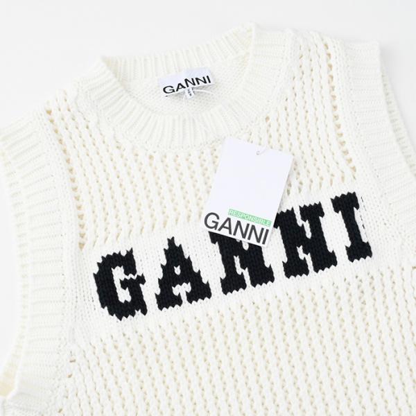 GANNI COTTON ROPE VEST
