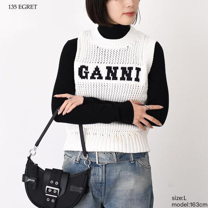 GANNI COTTON ROPE VEST 