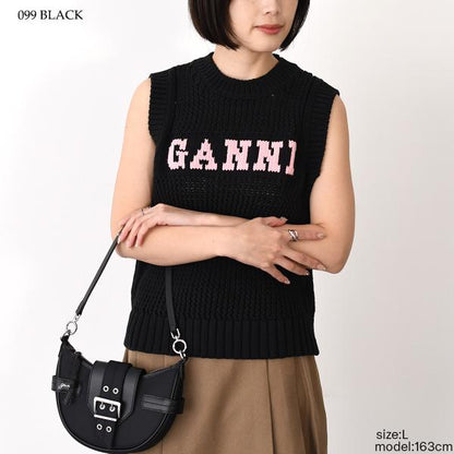 GANNI COTTON ROPE VEST 