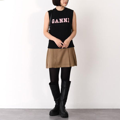 GANNI COTTON ROPE VEST 