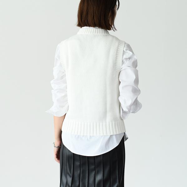 GANNI COTTON ROPE VEST