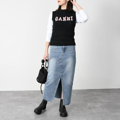 GANNI COTTON ROPE VEST