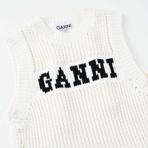 GANNI COTTON ROPE VEST