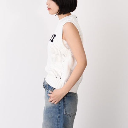 GANNI COTTON ROPE VEST 