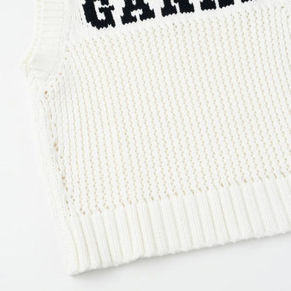 GANNI COTTON ROPE VEST