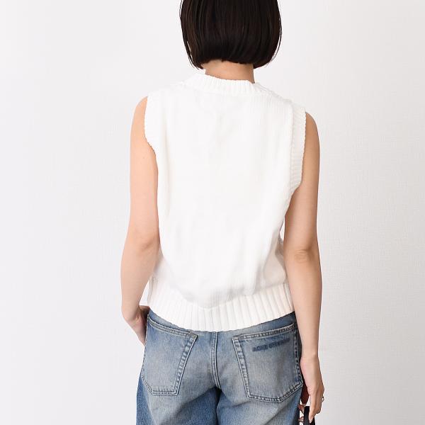 GANNI COTTON ROPE VEST 