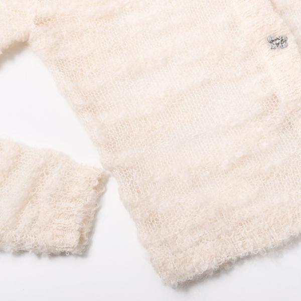 GANNI ALPACA MOHAIR BOUCLE CARDIGAN