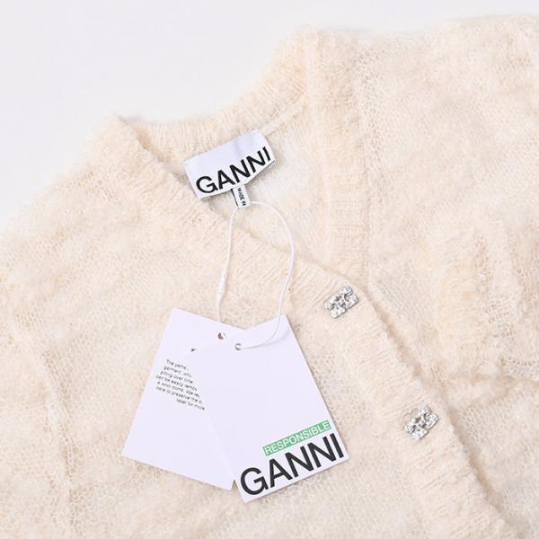 GANNI ALPACA MOHAIR BOUCLE CARDIGAN