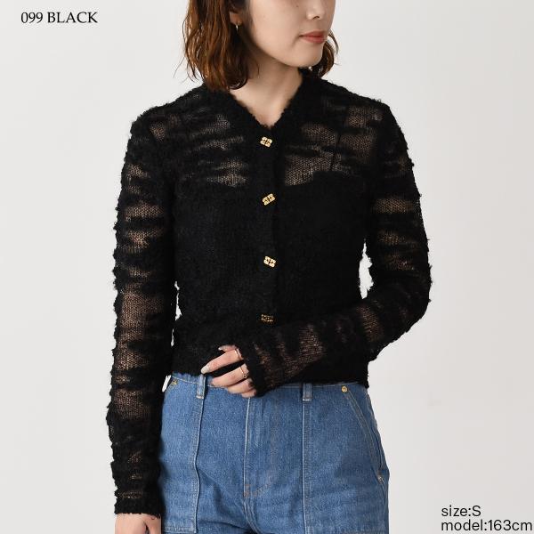 GANNI ALPACA MOHAIR BOUCLE CARDIGAN