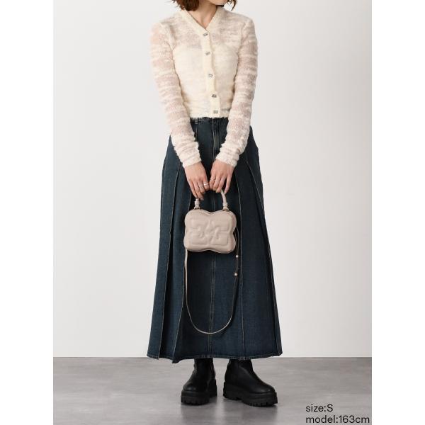 GANNI ALPACA MOHAIR BOUCLE CARDIGAN