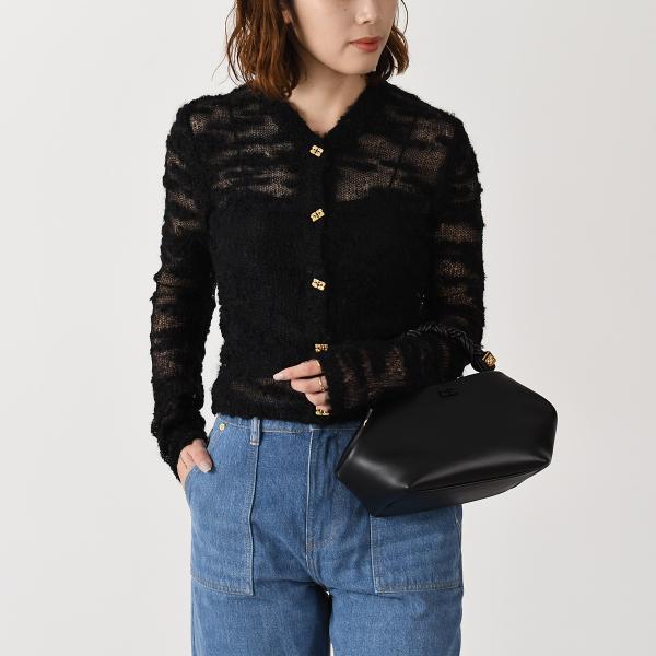 GANNI ALPACA MOHAIR BOUCLE CARDIGAN