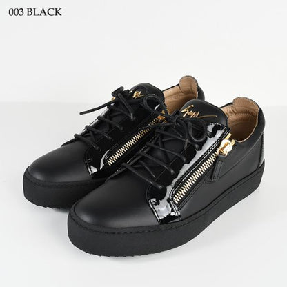 GIUSEPPE ZANOTTI 가죽 로고 스니커즈 